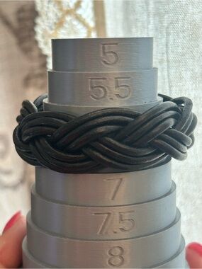 Handmade Braided Black Leather Bracelet by Jewel with Morbid Creations